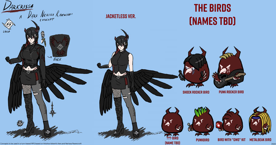 "Darkrissa" concept - a rock/metal version of Nerissa